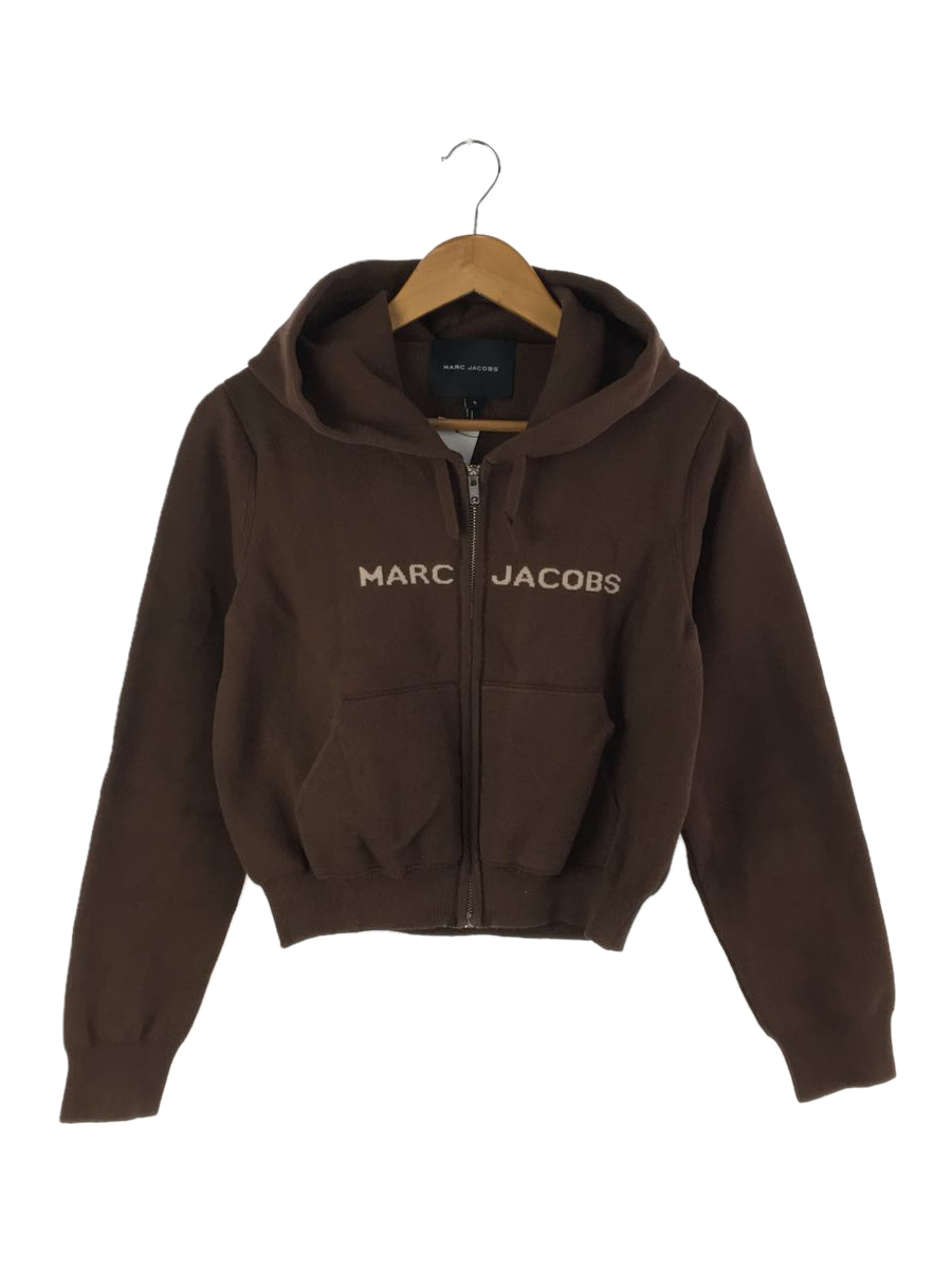 MARC JACOBS◆ジップパーカー/S/コットン/ブラウン/N603C02RE21/THE KNIT PARKA/2021