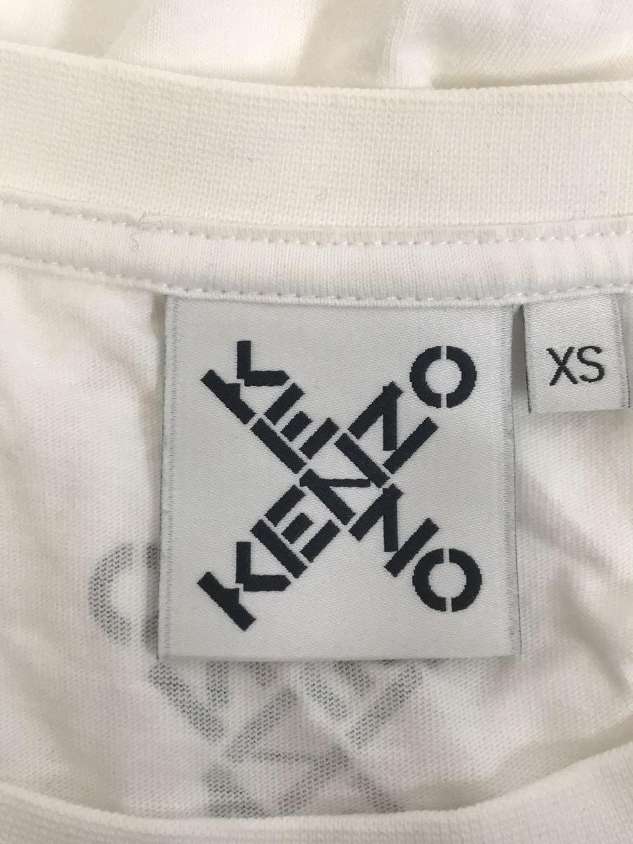 KENZO◆FB65TS0124SJ/Tシャツ/XS/コットン/WHT_画像3