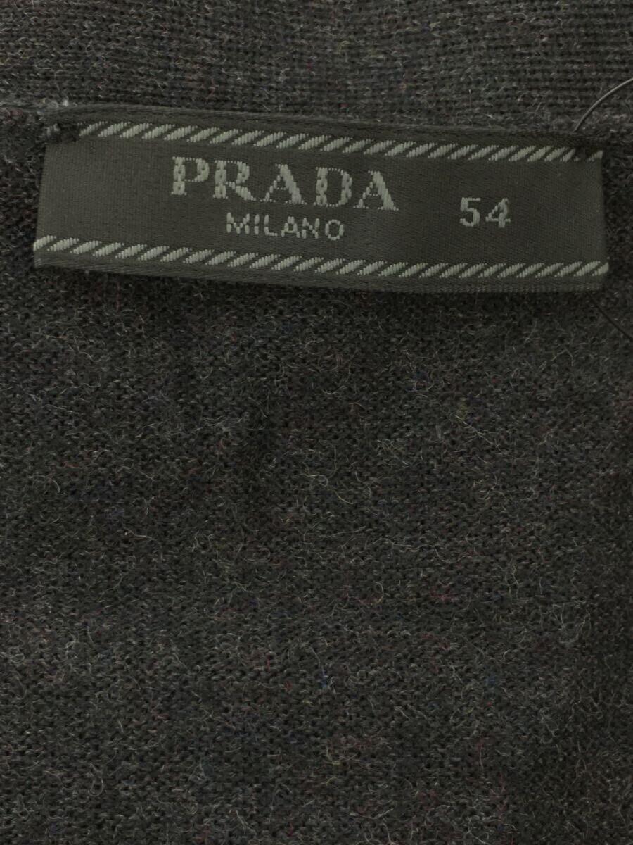 PRADA◆カーディガン(薄手)/-/ウール/BLK/無地/AMA2 2022 1783/54