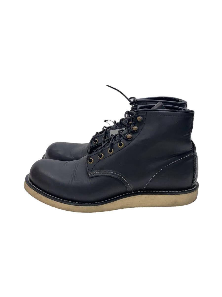 RED WING◆6-INCH ROVER BOOT/6 インチローバーブーツ/US9.5/BLK/レザー