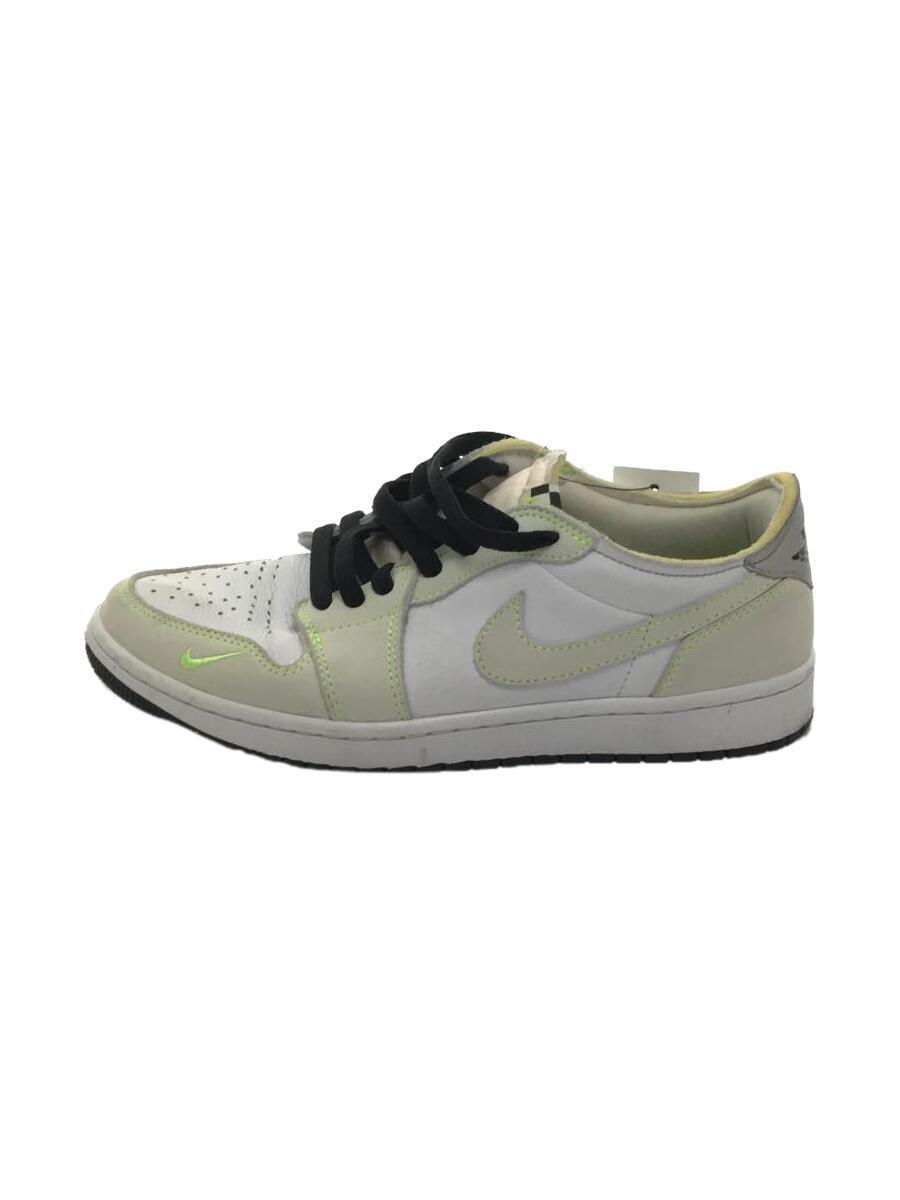 NIKE◆AIR JORDAN 1 LOW OG_エアジョーダン 1 ロー オリジナル/26.5cm/WHT/スウェード_画像1