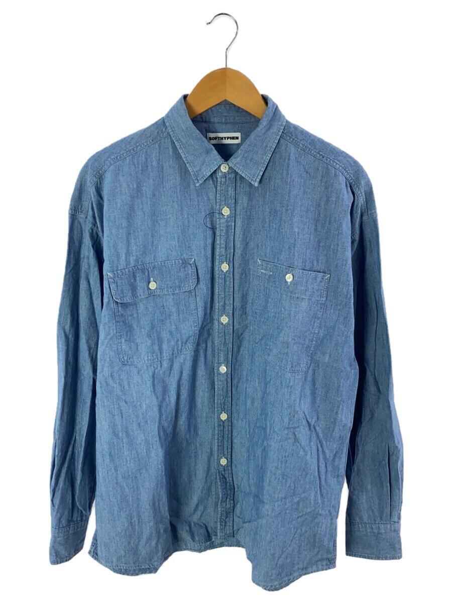 SOFTHYPHEN/CHAMBRAY SHIRT/シャンブレーシャツ/2/コットン/ブルー/MGMFB221059_画像1