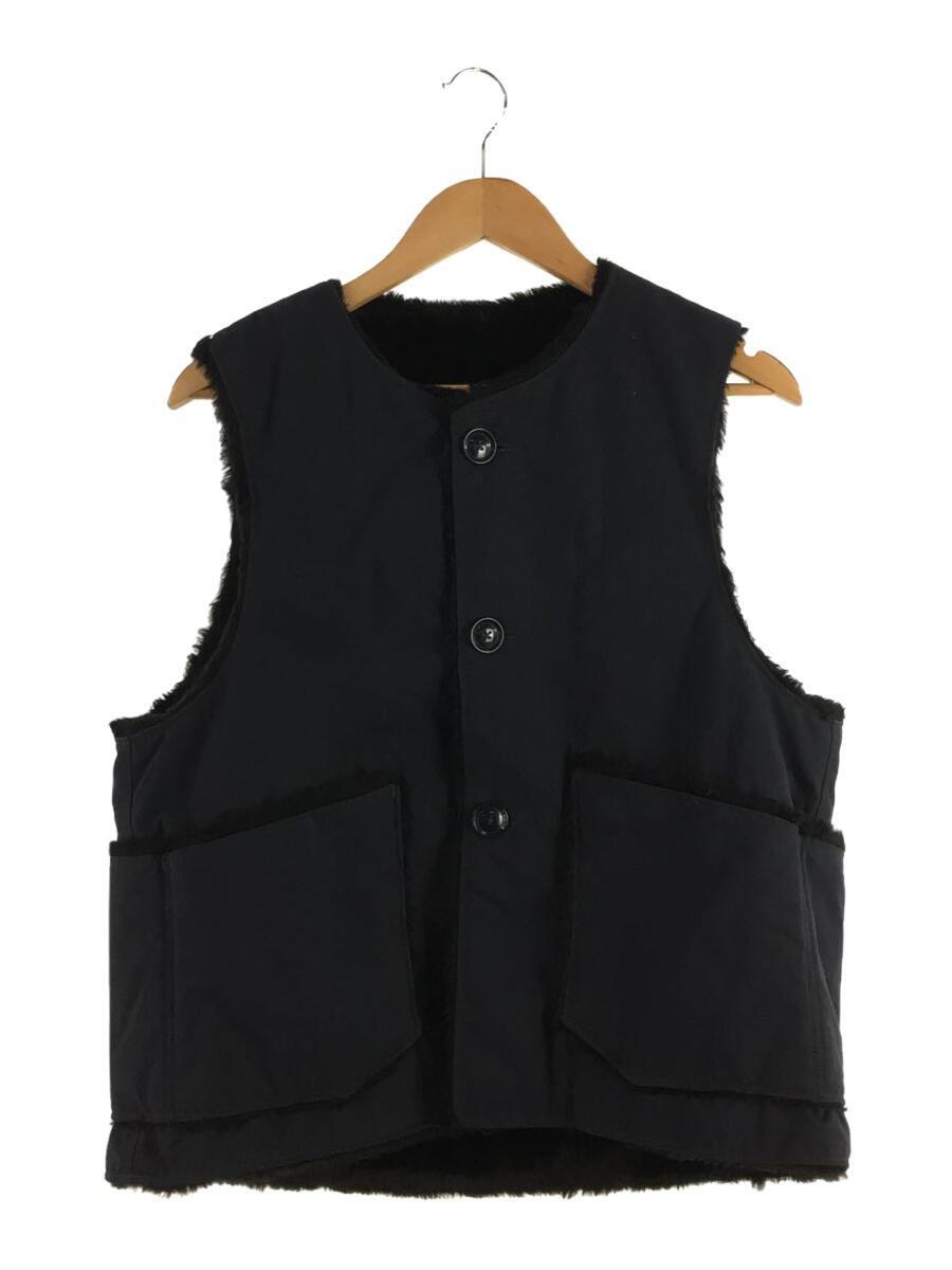 大量入荷 Engineered Garments◆Over Vest/Black Nyco Ripstop/ベスト/M/ナイロン/ネイビー×ブラック/リバーシ Mサイズ