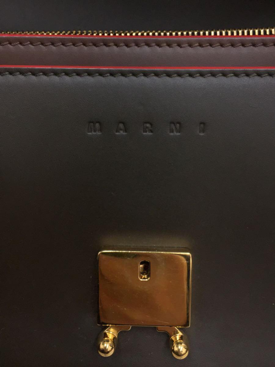 MARNI◆イタリア製TRUNK MINI BAGショルダーバッグ/レザー_画像5