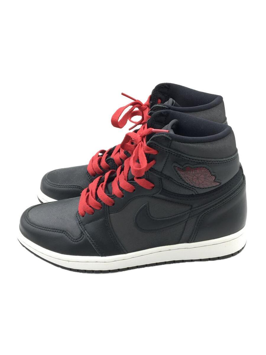 NIKE◆AIR JORDAN 1 RETRO HIGH OG/エアジョーダン1 レトロ/ブラック/555088-060/2_画像1