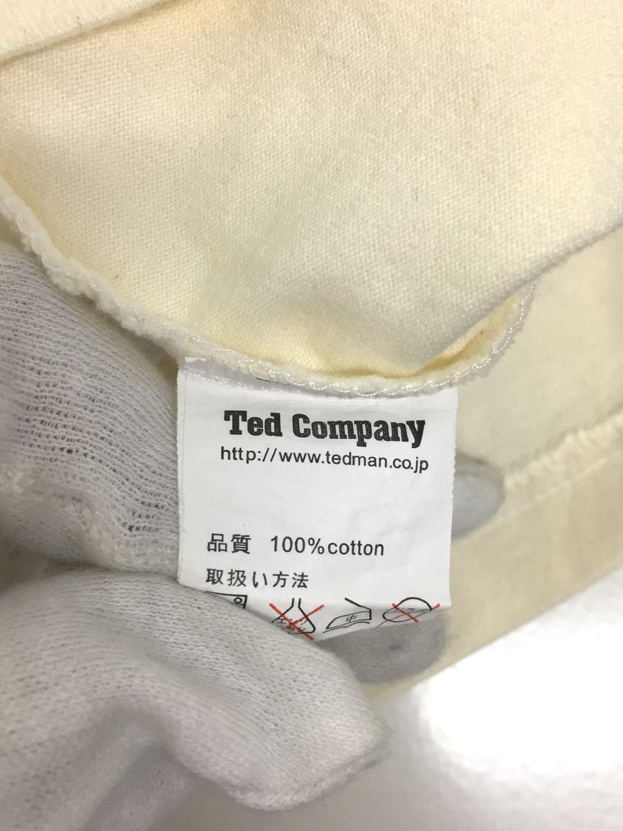 TED MAN(TED COMPANY)◆Tシャツ/XL/コットン/IVO/無地/爆走坂東組_画像4