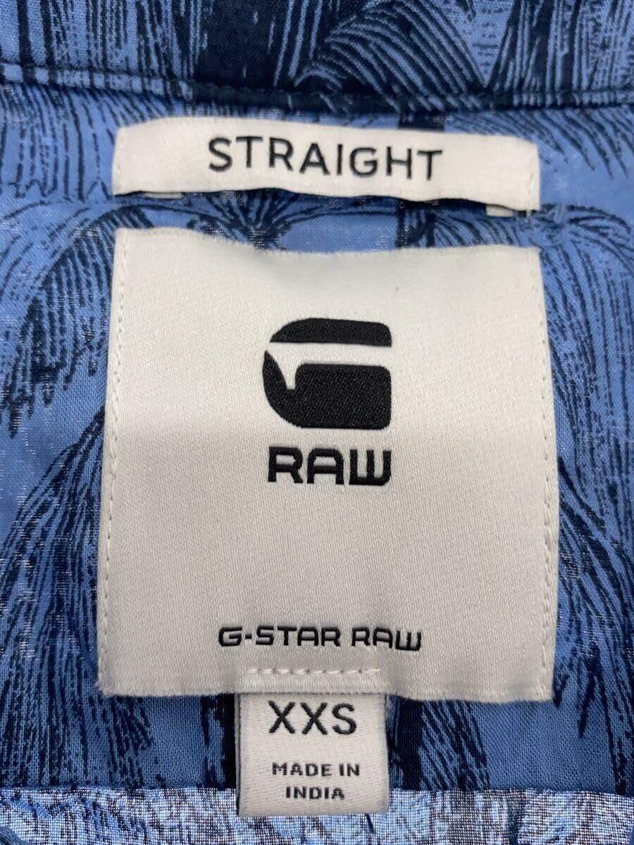 G-STAR RAW◆半袖シャツ/XXS/コットン/BLU_画像3