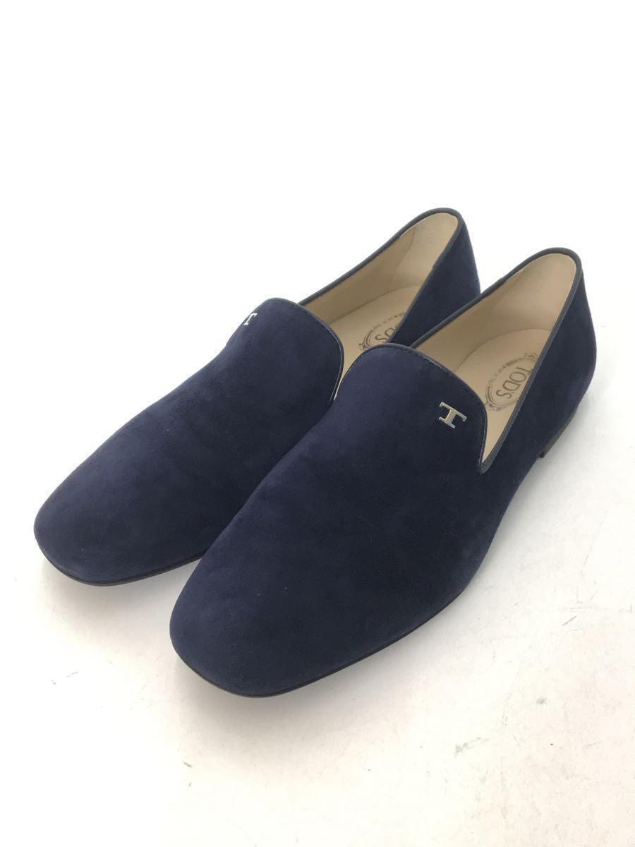 TOD’S◆フラットパンプス/37/NVY/スウェード_画像2