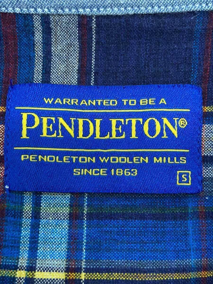 PENDLETON◆半袖シャツ/S/コットン/チェック/70Z662_画像3