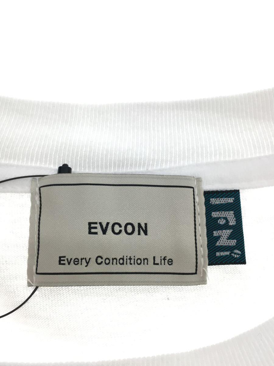EVCON◆Tシャツ/3/コットン/WHT/プリント/204-91102_画像3