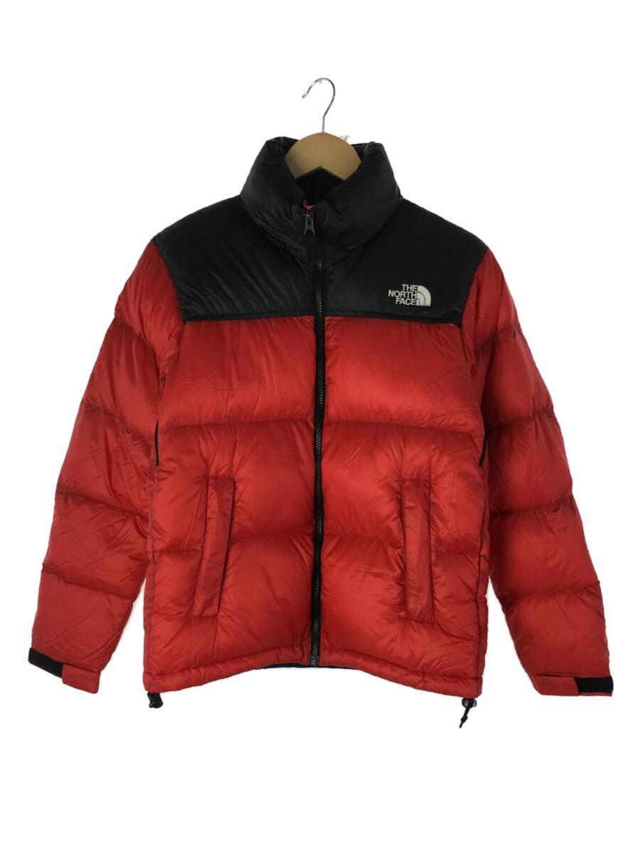 THE NORTH FACE◆NUPTSE JACKET_ヌプシジャケット/S/ナイロン/RED/レッド