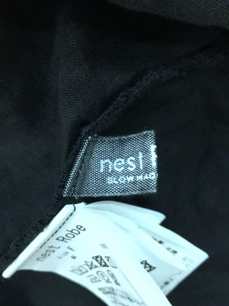 nest Robe◆キャミワンピース/FREE/リネン/BLK/01145-1180-23_画像3