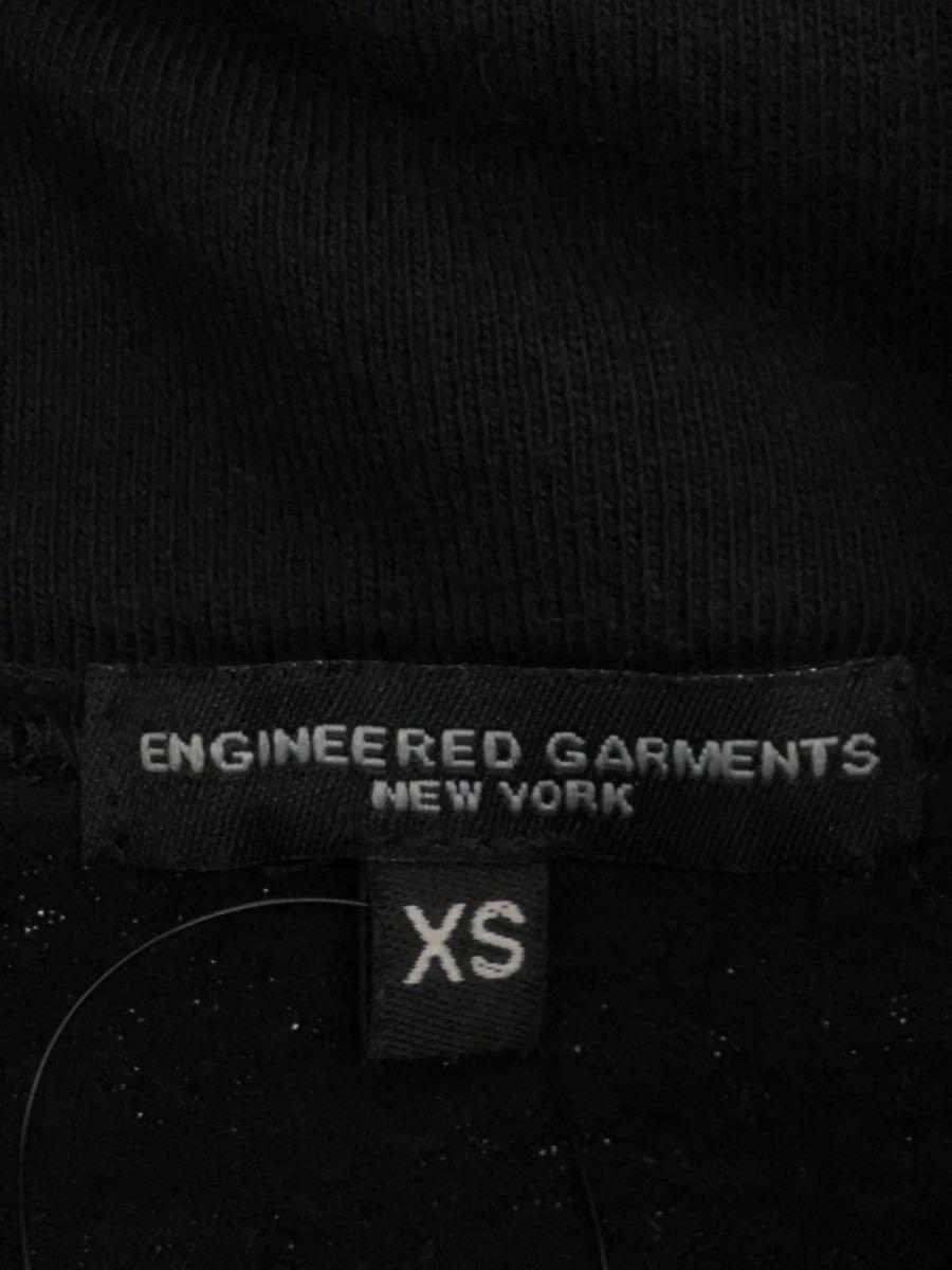 Engineered Garments◆21FW/ラグランフーディー/パーカー/XS/コットン/BLK/無地_画像3