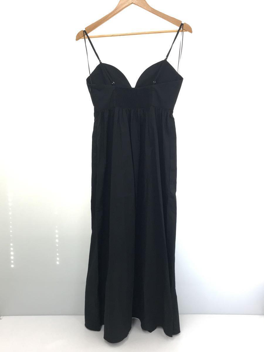 ZARA◆キャミワンピース/M/コットン/BLK/無地_画像2