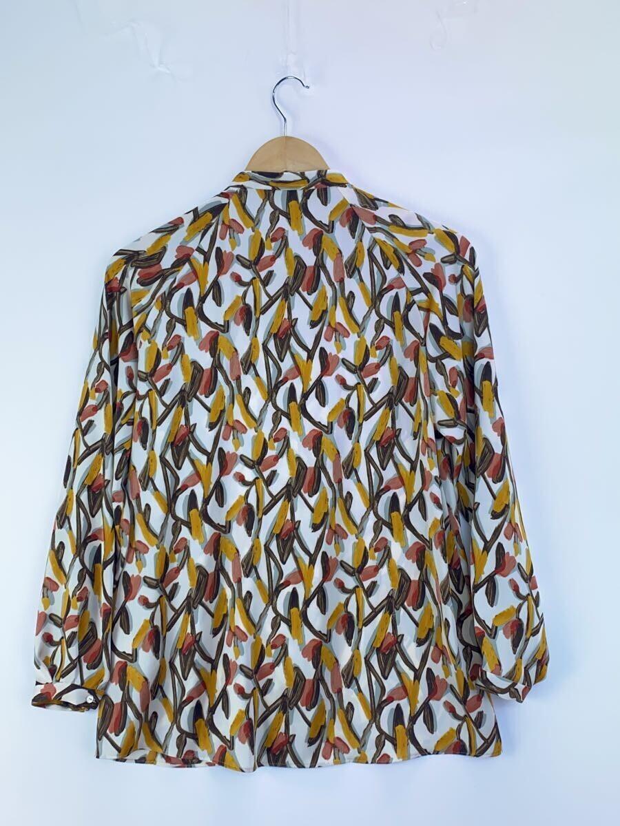 TOMORROWLAND collection* bow Thai blouse / long sleeve /36/ polyester /BRW/ floral print /13-01-24-01104