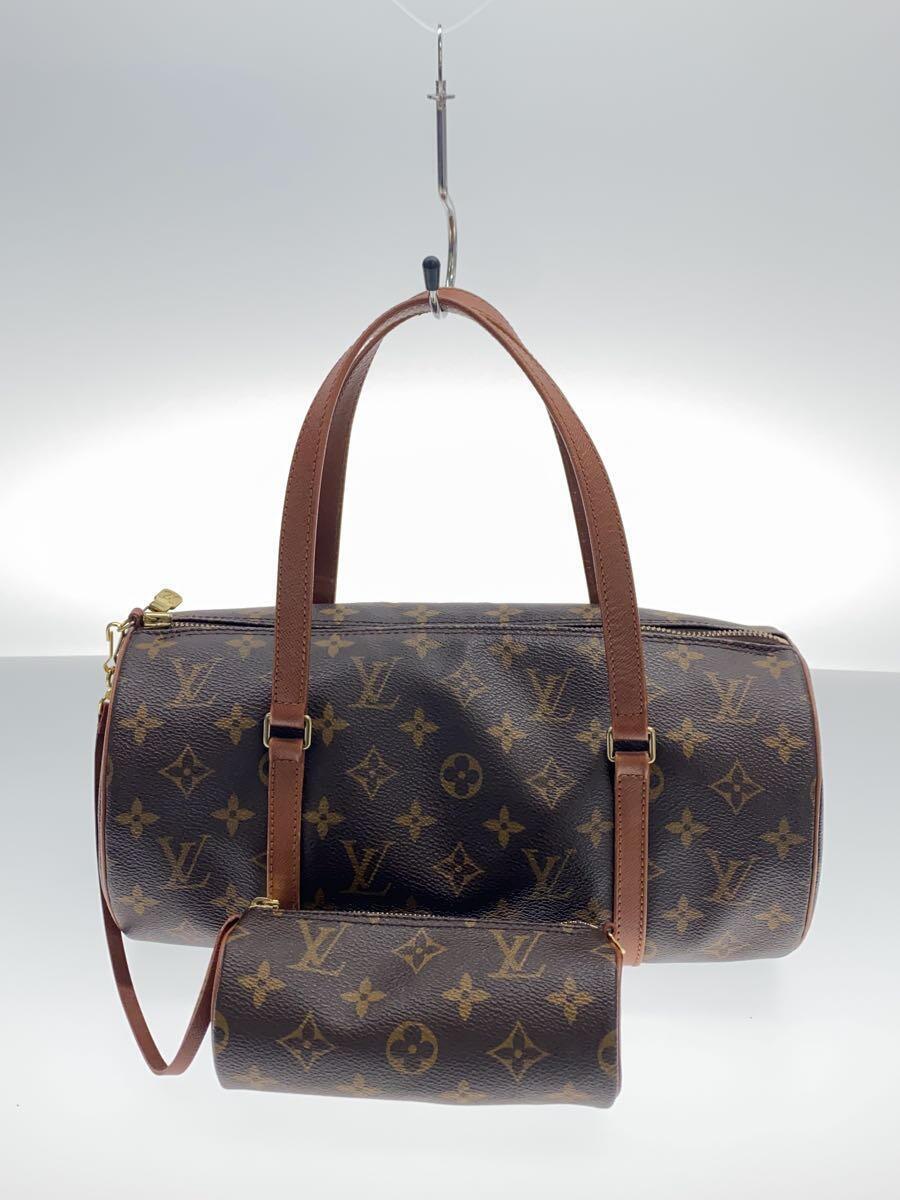 LOUIS VUITTON◆パピヨンGM/ボストンバッグ/PVC/ブラウン/M51365