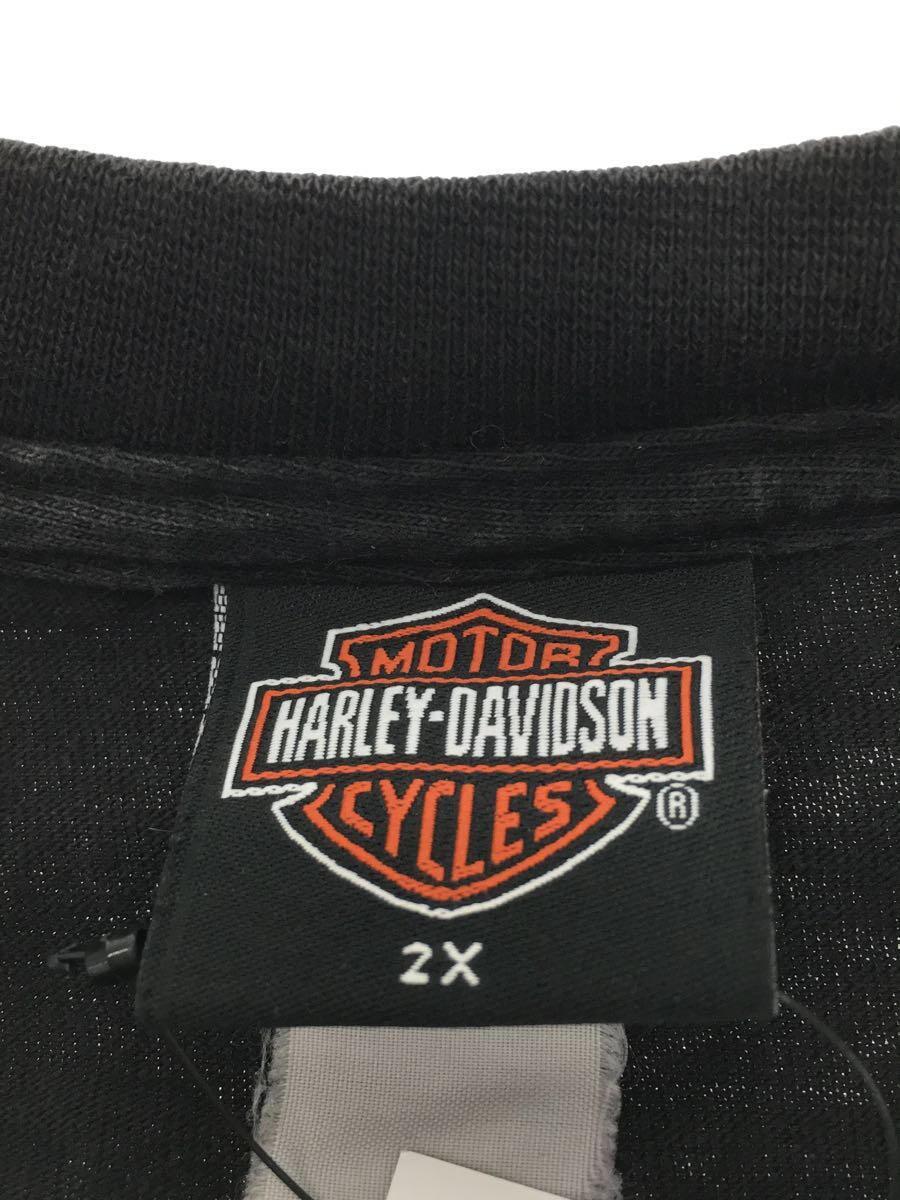 HARLEY DAVIDSON◆Tシャツ/XXL/コットン/BLK_画像3