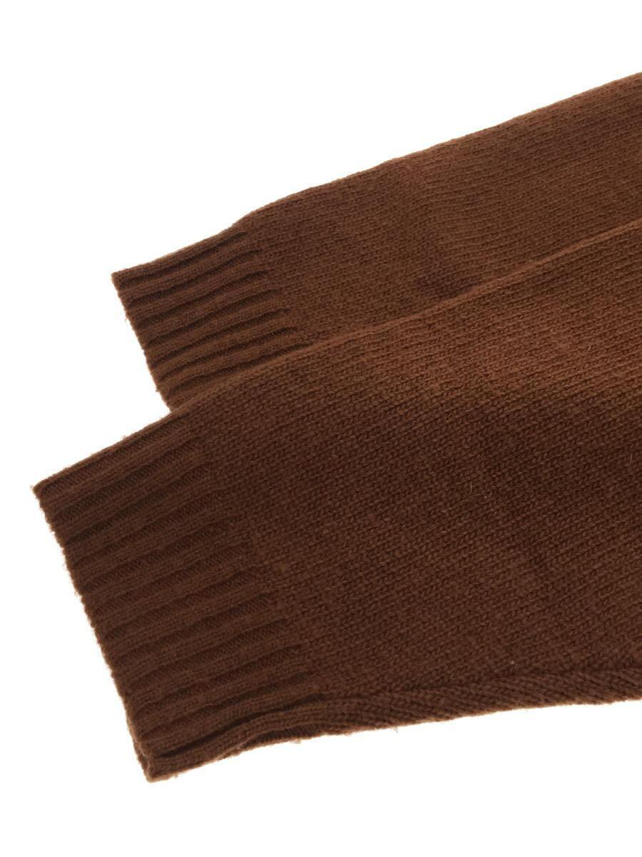 TTT_MSW◆standard knit cardigan/カーディガン(厚手)/L/ウール/BRW_画像5
