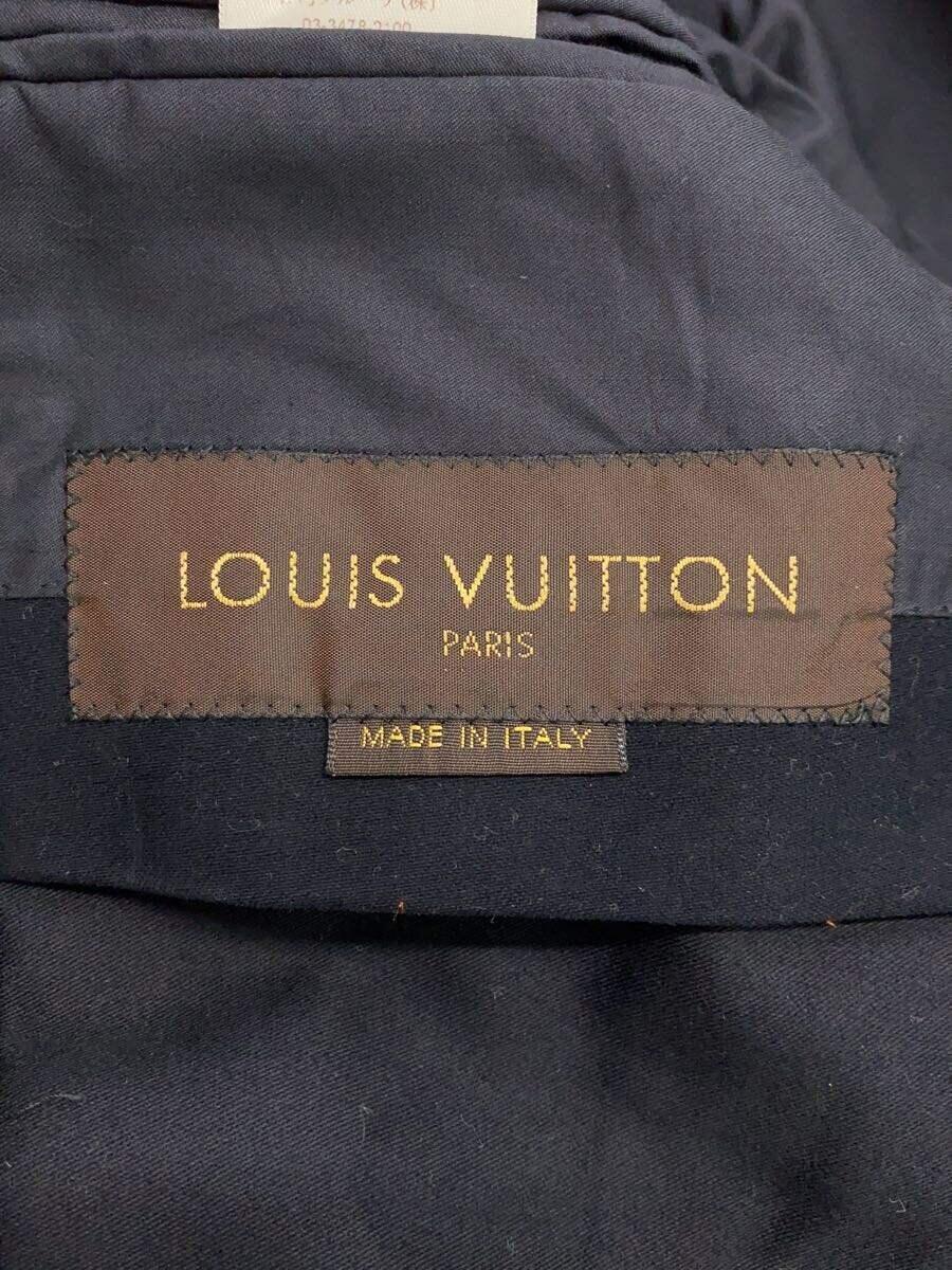 LOUIS VUITTON◆テーラードジャケット/48/コットン/BLK/無地_画像3