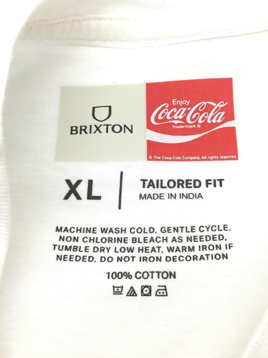 Brixton◆ブリクストン×コカコーラ/リアルシング長袖Tシャツ/XLサイズ/コットン/ホワイト_画像3