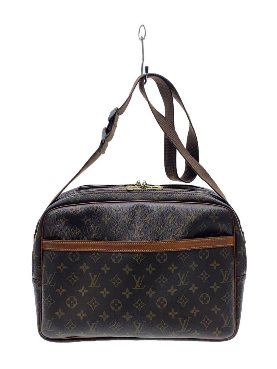 LOUIS VUITTON◆リポーターGM_モノグラム・キャンバス_BRW/PVC/ブラウン