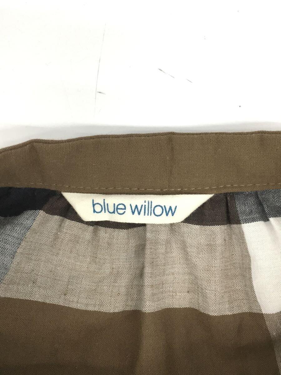 blue willow◆半袖ワンピース/-/リネン/BRW/チェック_画像3