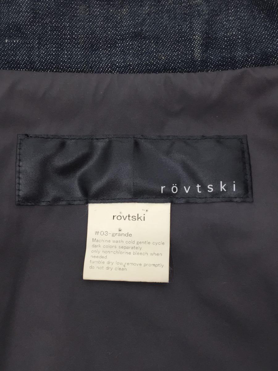 rovtski◆ジャケット/-/デニム/IDG/フード欠品/使用感有_画像3