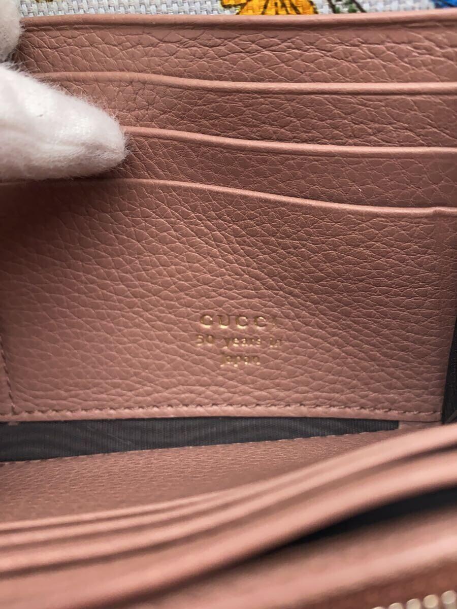 GUCCI◆長財布/レザー/BRW/無地/メンズ_画像3