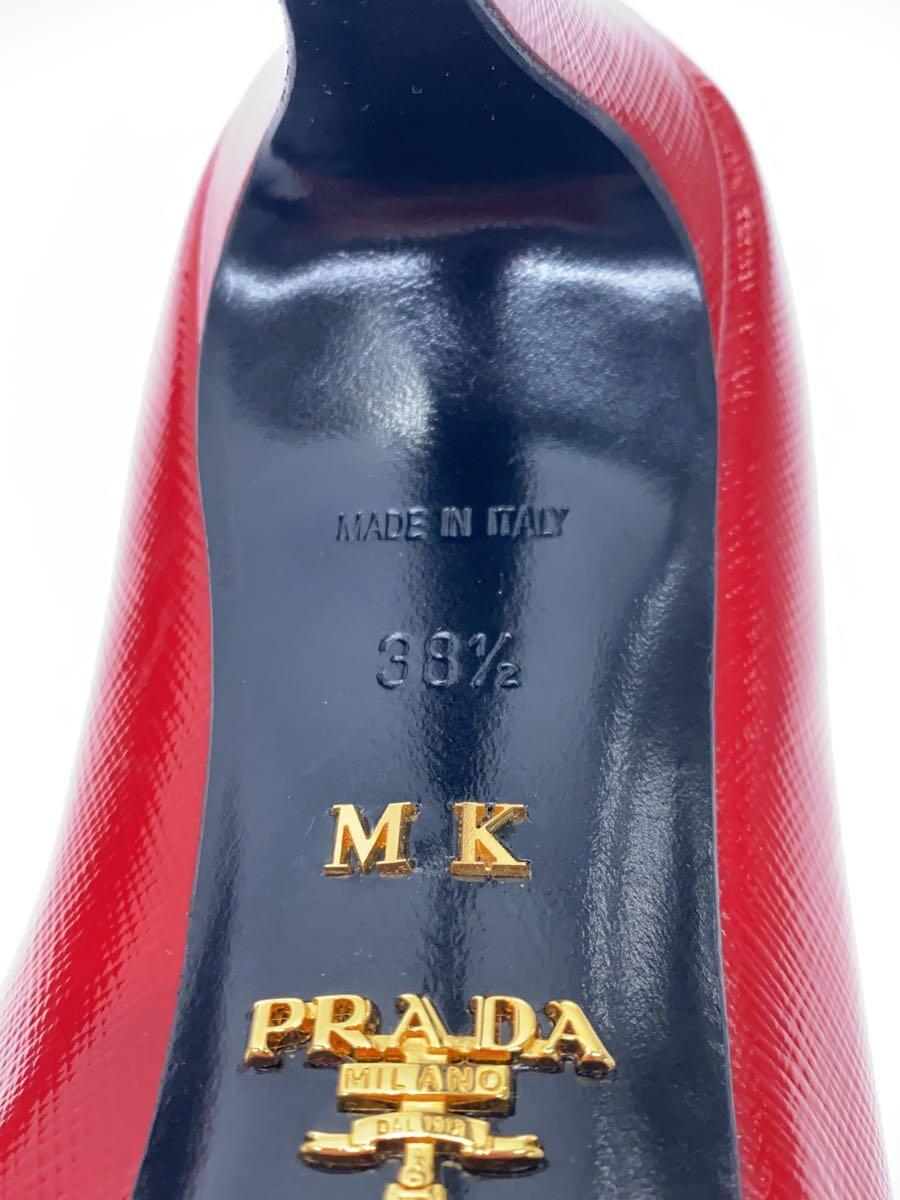 PRADA◆パンプス/38.5/RED_画像5