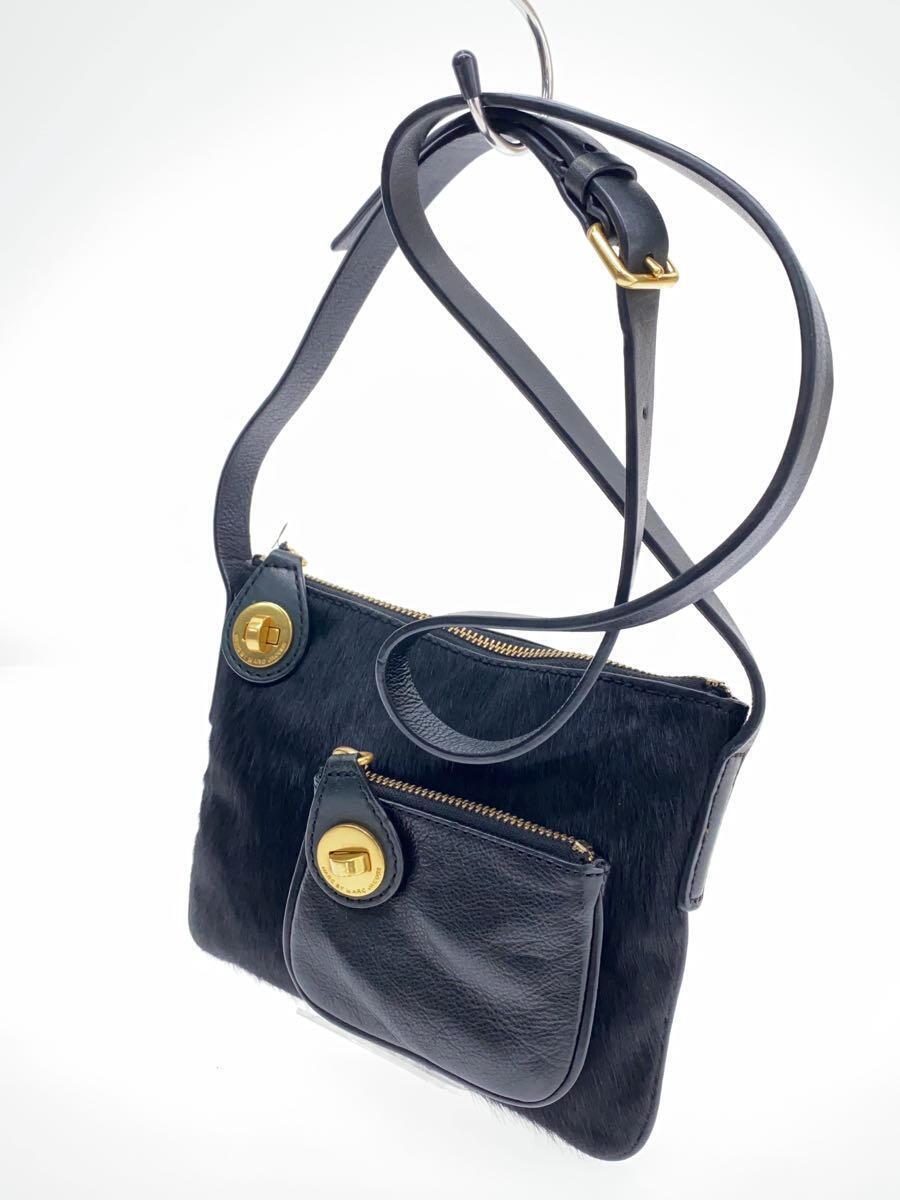 MARC BY MARC JACOBS◆ショルダーバッグ/ハラコ/BLK/M3112190_画像2