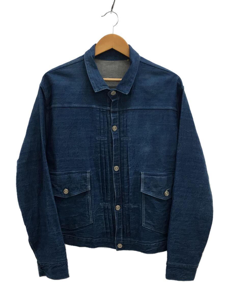 Levi’s Vintage Clothing◆プリーツブラウス/Gジャン/XL/コットン/IDG/無地/A4395-0000/1987_画像1