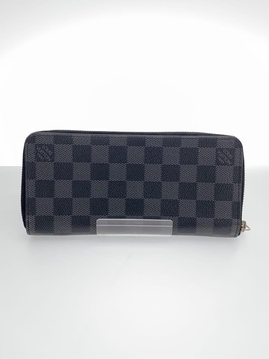 LOUIS VUITTON◆ジッピー・ウォレット・ヴェルティカル_ダミエ・グラフィット_BLK/PVC/BLK/メンズ_画像2