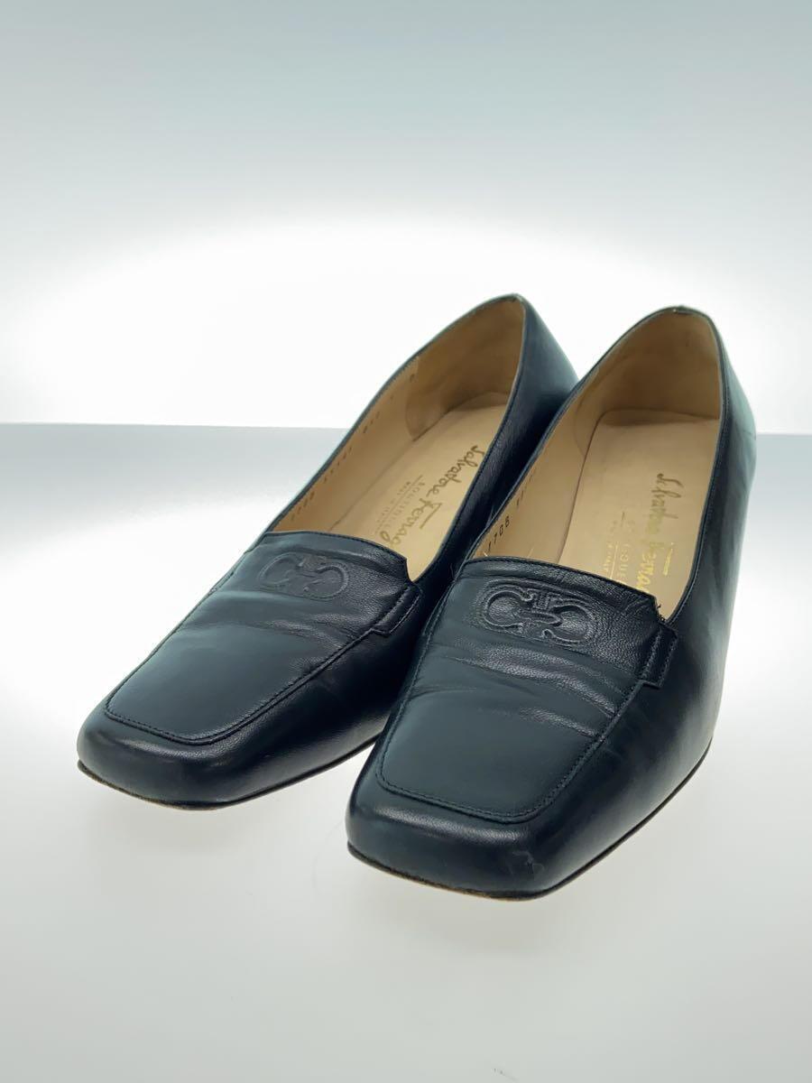 Salvatore Ferragamo◆パンプス/UK6/BLK_画像2