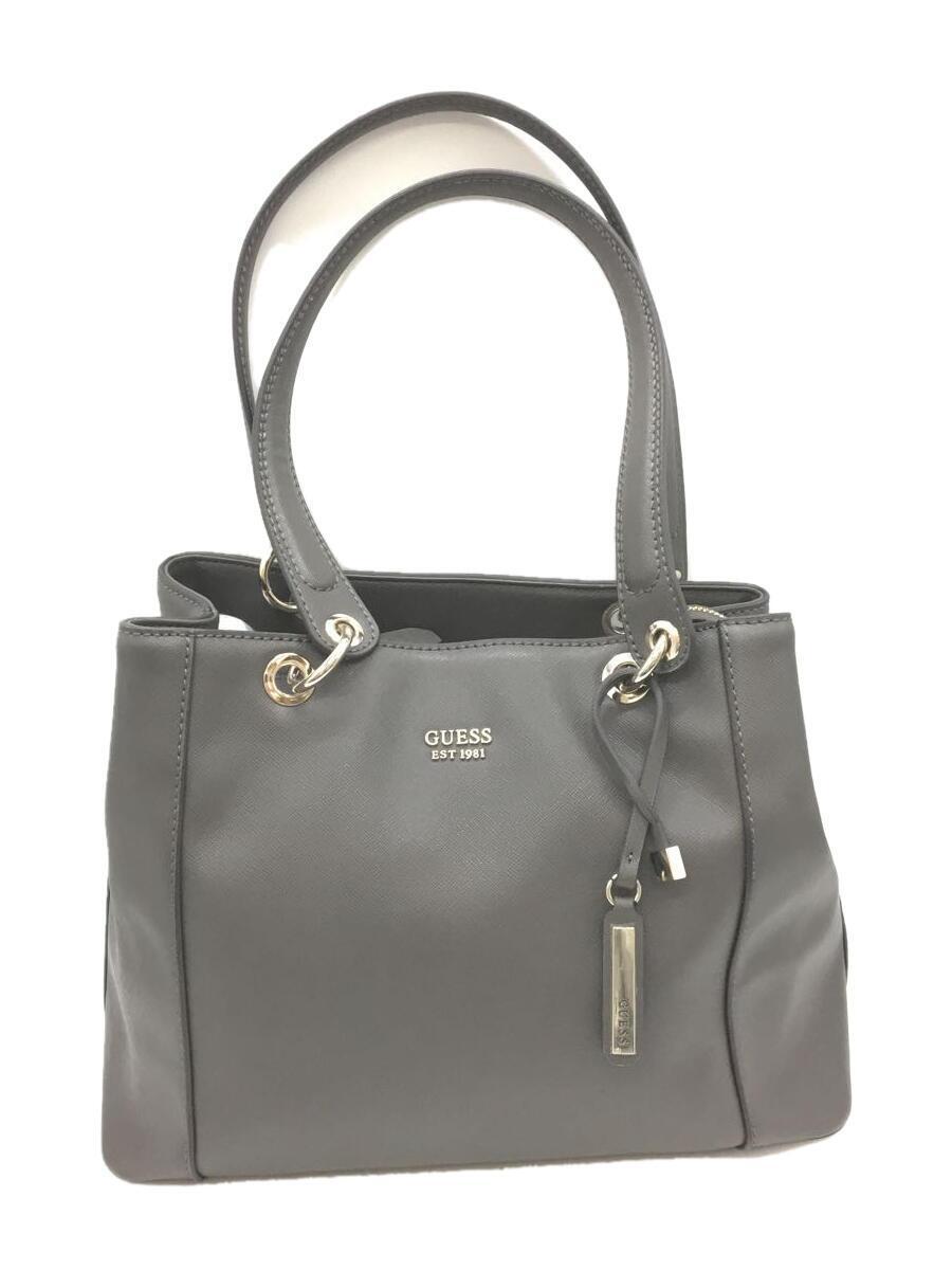 GUESS◆ハンドバッグ/PVC/GRY/11236493_画像1