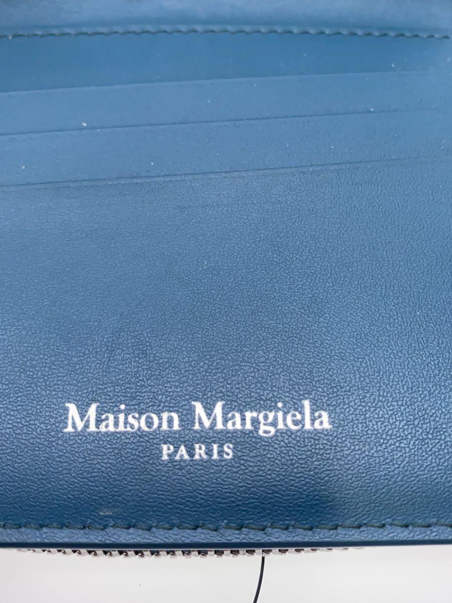Maison Margiela◆2つ折り財布/レザー/BLU/メンズ/SA1UI0020_画像3
