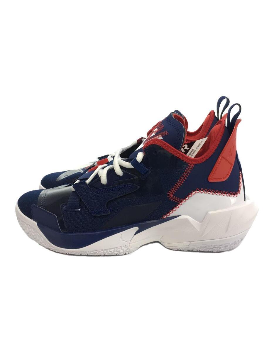 NIKE◆JORDAN WYNOT? ZERO 4PF_JORDAN ワイノット ゼロ.4 PF/25.5cm/NVY