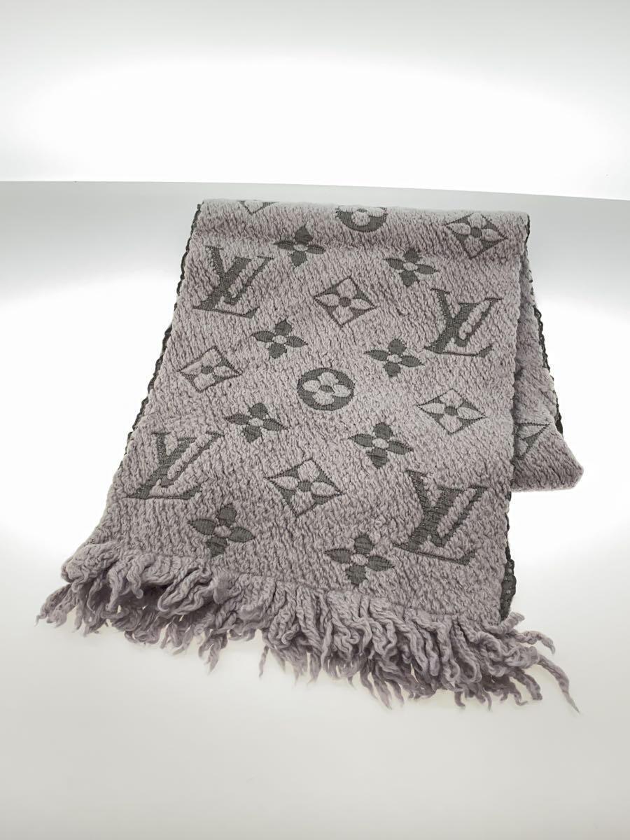 LOUIS VUITTON◆エシャルプ・ロゴマニア_モノグラム_GRY/ウール/GRY/レディース_画像1