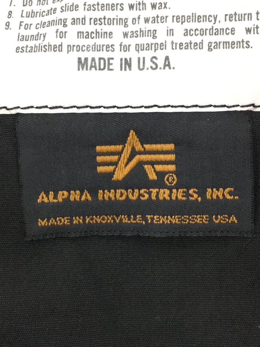 ALPHA INDUSTRIES◆ミリタリージャケット/-/コットン/BLK/無地/8415-01-099-7836の画像3