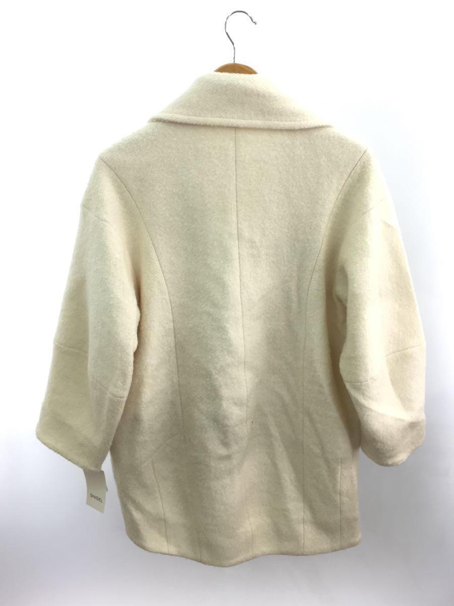 SNIDEL◆22AW/ウールコクーンダブルコート/0/ポリエステル/WHT/SWFC225016_画像2