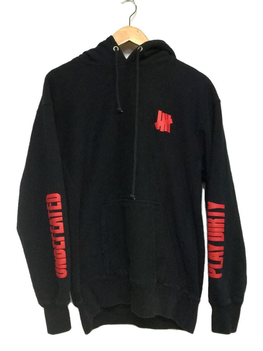 UNDEFEATED◆パーカー/21AW/L/コットン/ブラック/217078009008/21AW