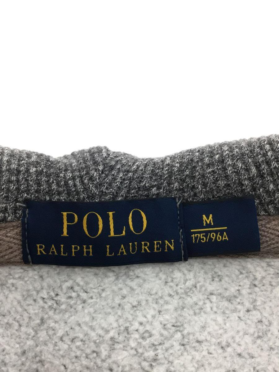 POLO RALPH LAUREN◆ジップパーカー/M/コットン/GRY/710625887001_画像3