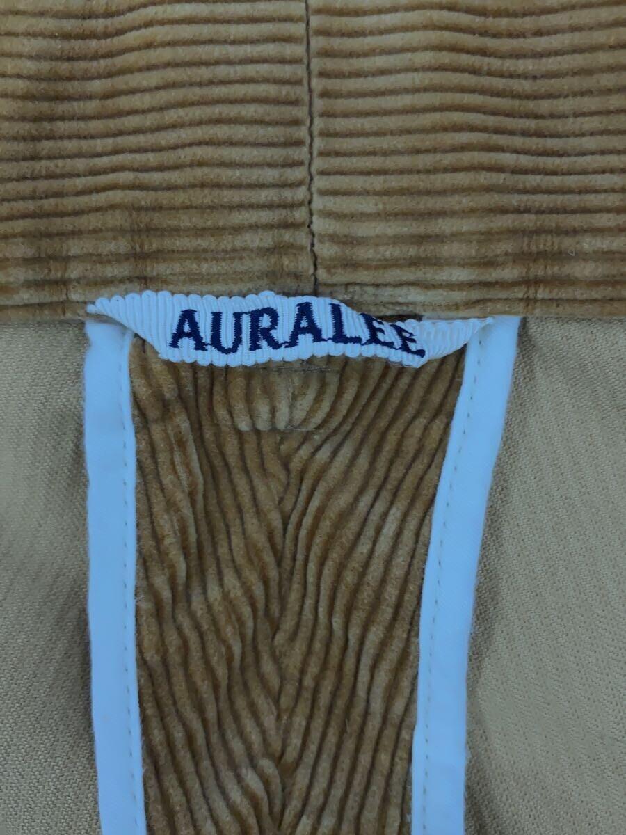 AURALEE◆17AW/WASHED CORDUROY WIDE SLACKS/ストレートパンツ/4/コットン/キャメル_画像4