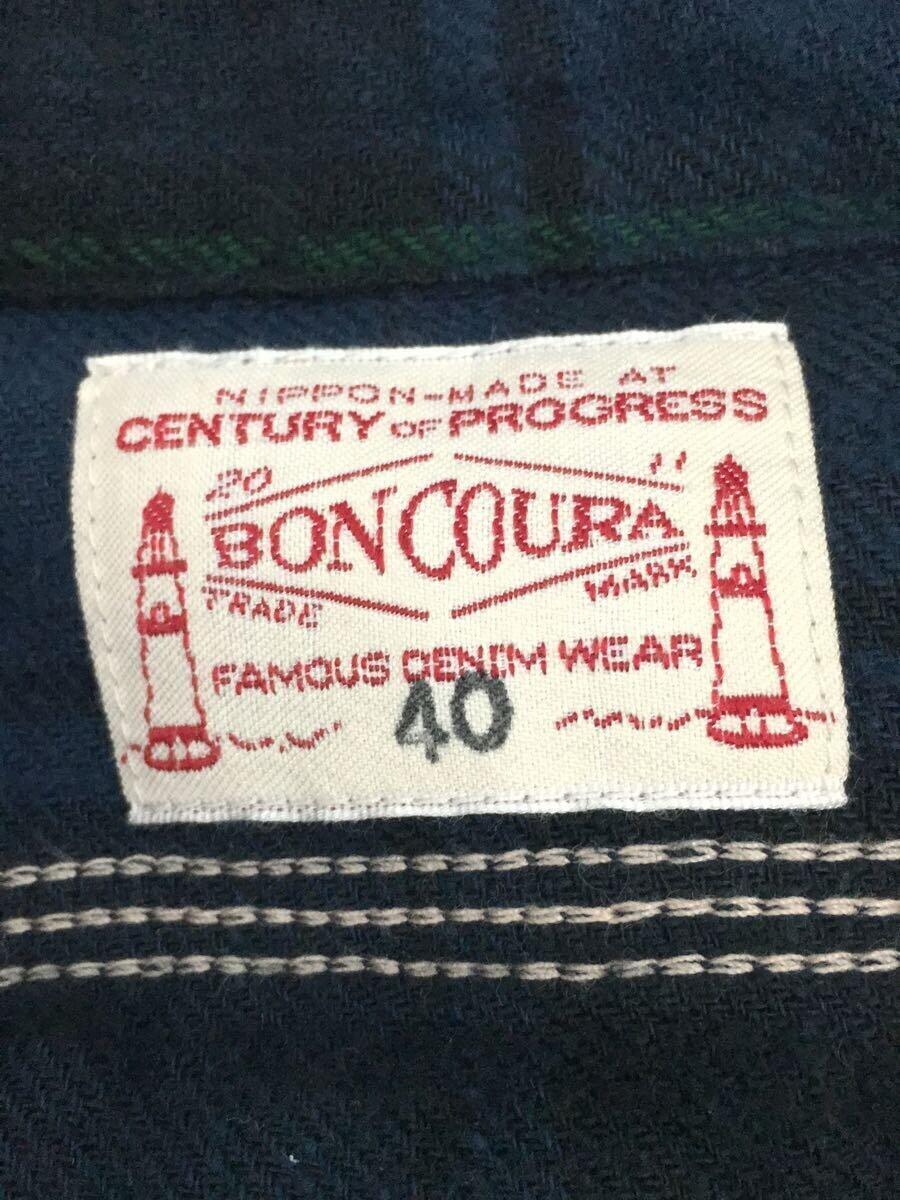 BONCOURA◆長袖シャツ/40/コットン/チェック_画像3