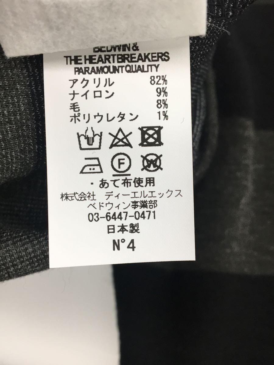 BEDWIN & THE HEARTBREAKERS◆長袖Tシャツ/-/-/BLK/ボーダー_画像4