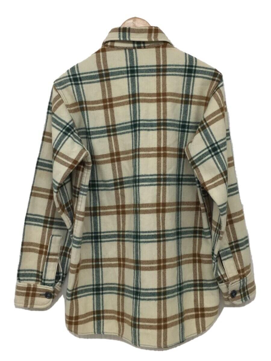 Woolrich◆CPOシャツジャケット/M/ウール/BEG/チェック_画像2