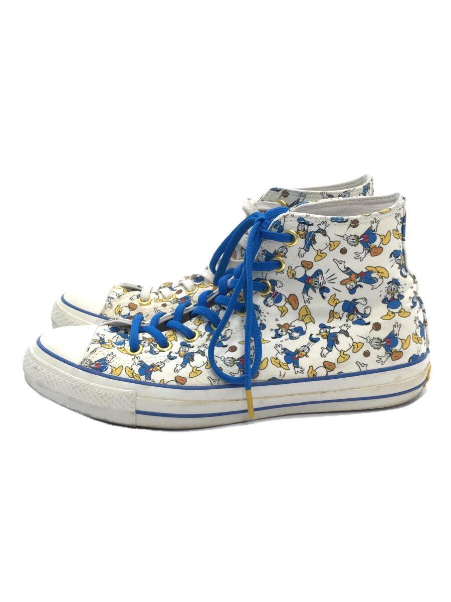 CONVERSE◆ハイカットスニーカー/ALL STAR 100 DONALD DUCK/27.5cm/WHT/1CL393_画像1