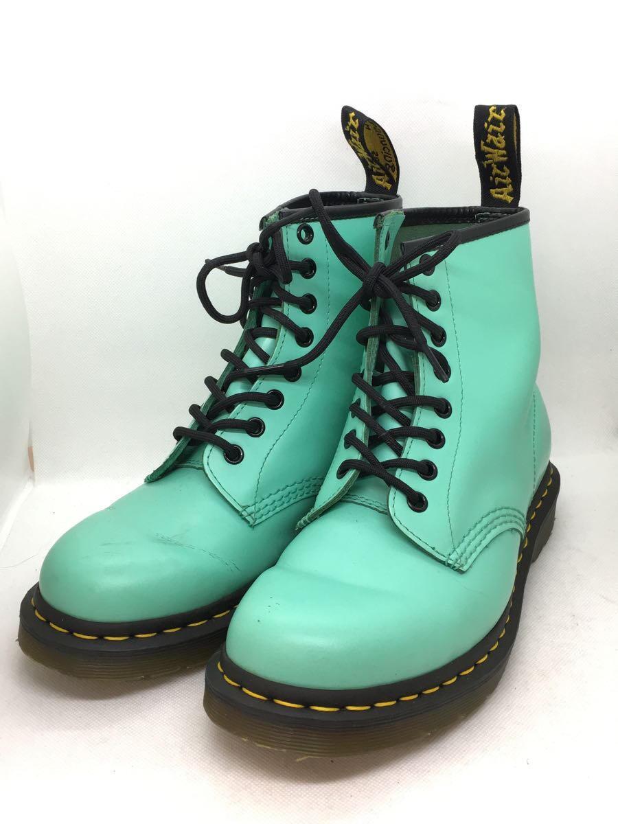 Dr.Martens◆レースアップブーツ/UK6/GRN/レザー/8ホール/ミントグリーン_画像2