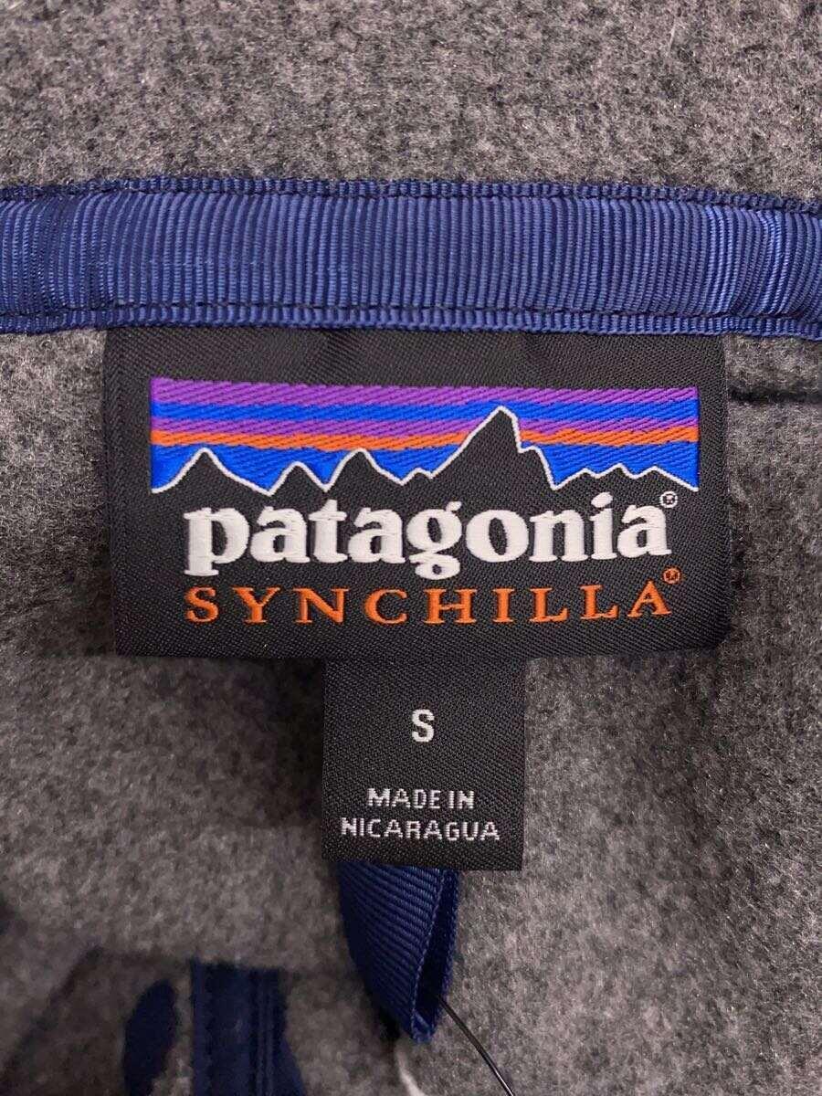 patagonia◆トップス/S/ポリエステル/GRY/無地/25580SP21/SYNCHILLA_画像3