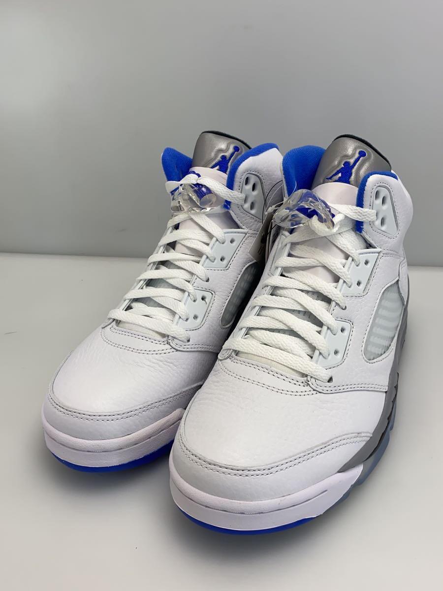 NIKE◆AIR JORDAN 5 RETRO_エアジョーダン 5 レトロ/27cm/WHT