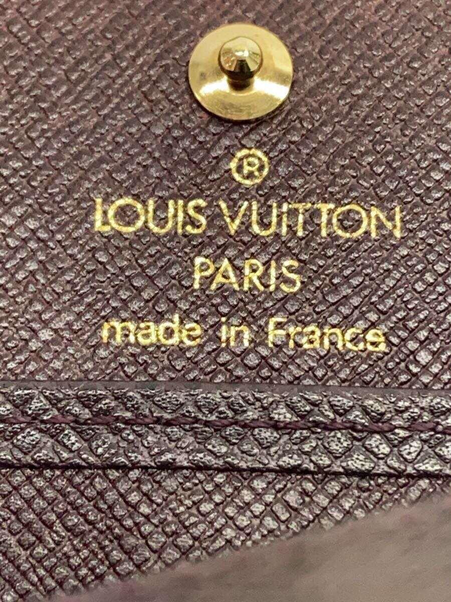 LOUIS VUITTON◆ポルト・モネ・ボワット_タイガ_BRD/-/BRD/無地/メンズ_画像3